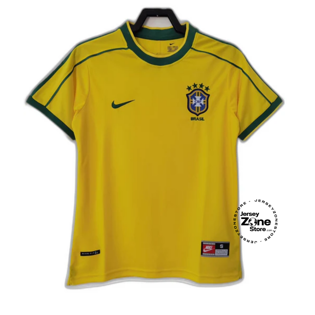 Brazil 1998 I Home Jersey - Retro Version