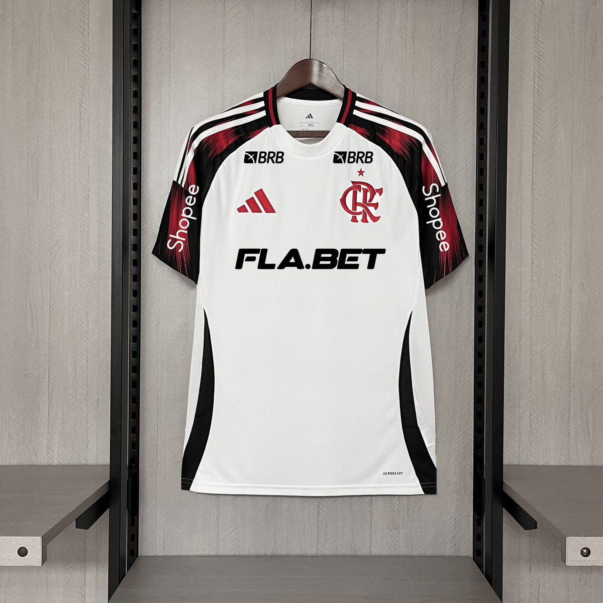 Flamengo 2025/26 Away All Sponsors - Fan Version