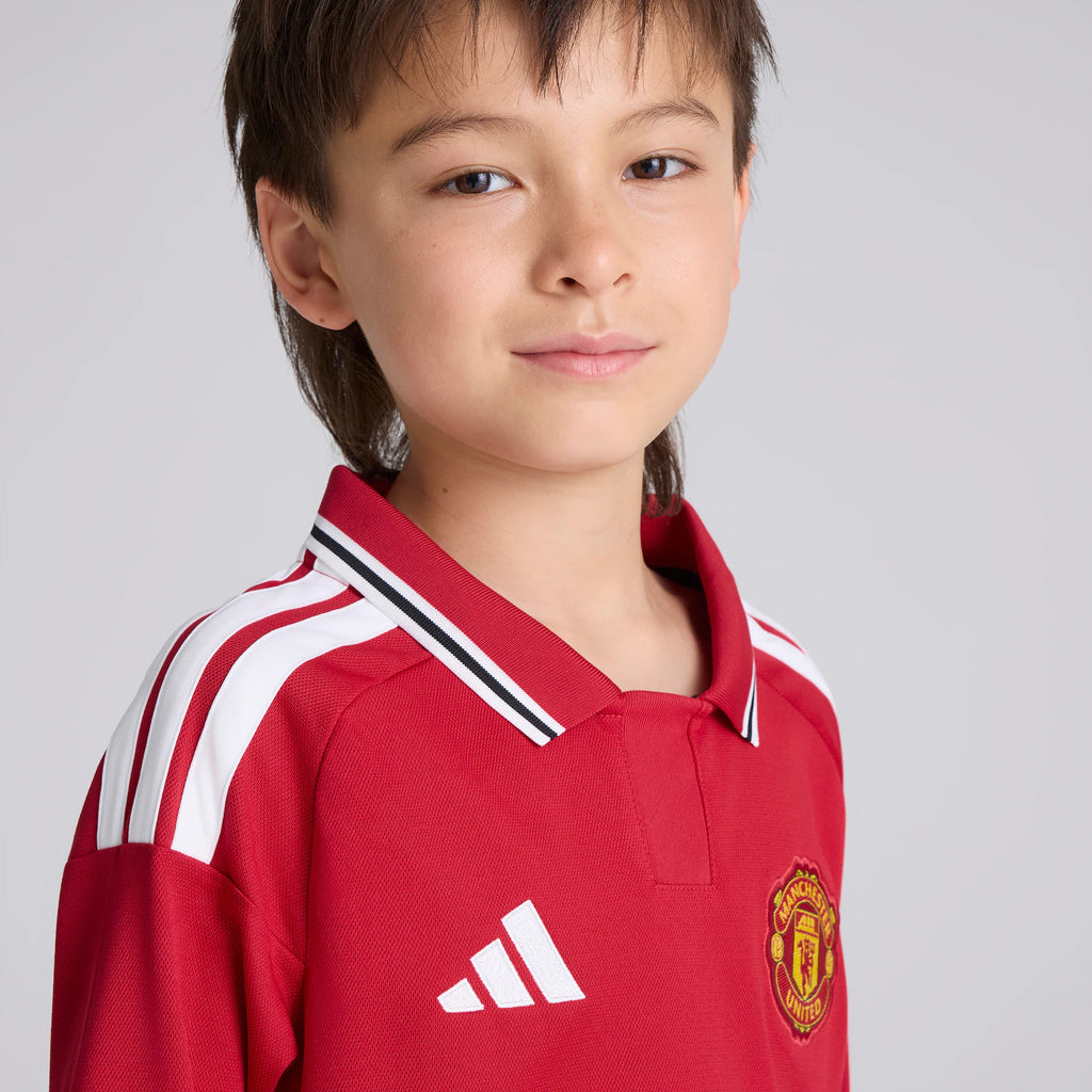 Manchester United Kit Kids 26/27 Home Long Sleeve and Shorts