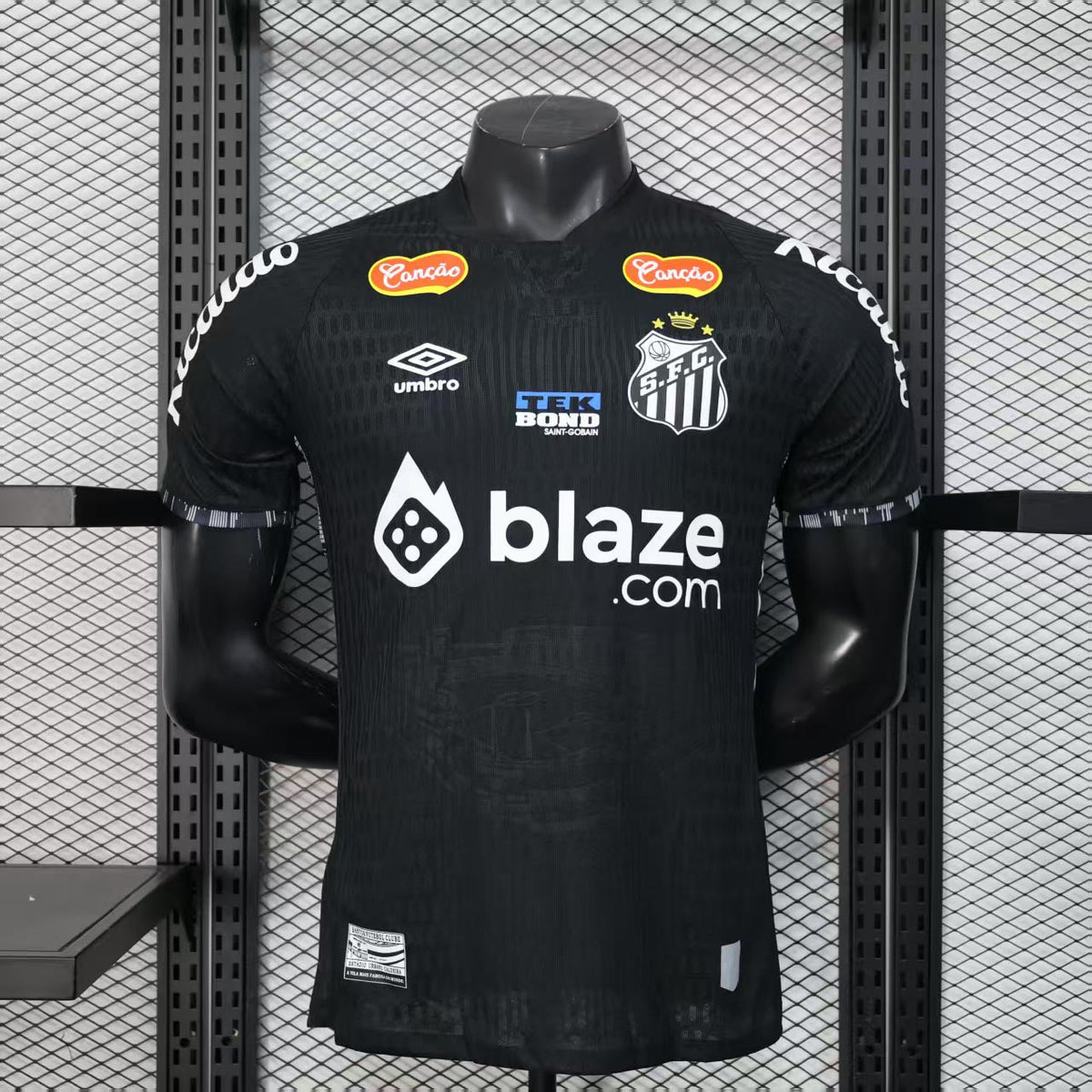 Santos 25/26 Player All Sponsor Special Edition Black - Slim Fit