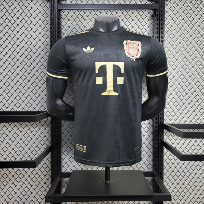 Bayern Munich 25/26 125th Anniversary Edition Jersey - Black - Player Version - Slim Fit