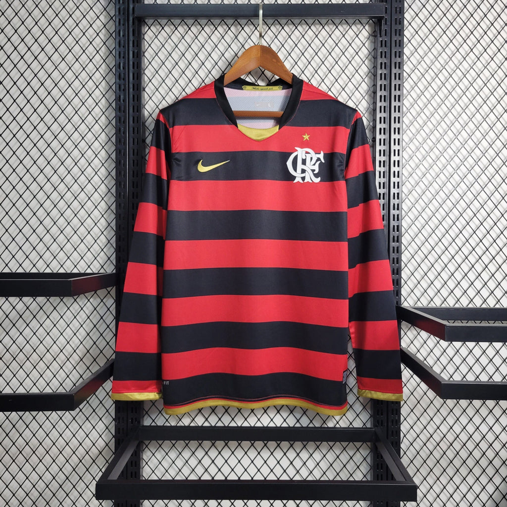 Flamengo 2009 I Home Jersey - Long Sleeve Retro Version
