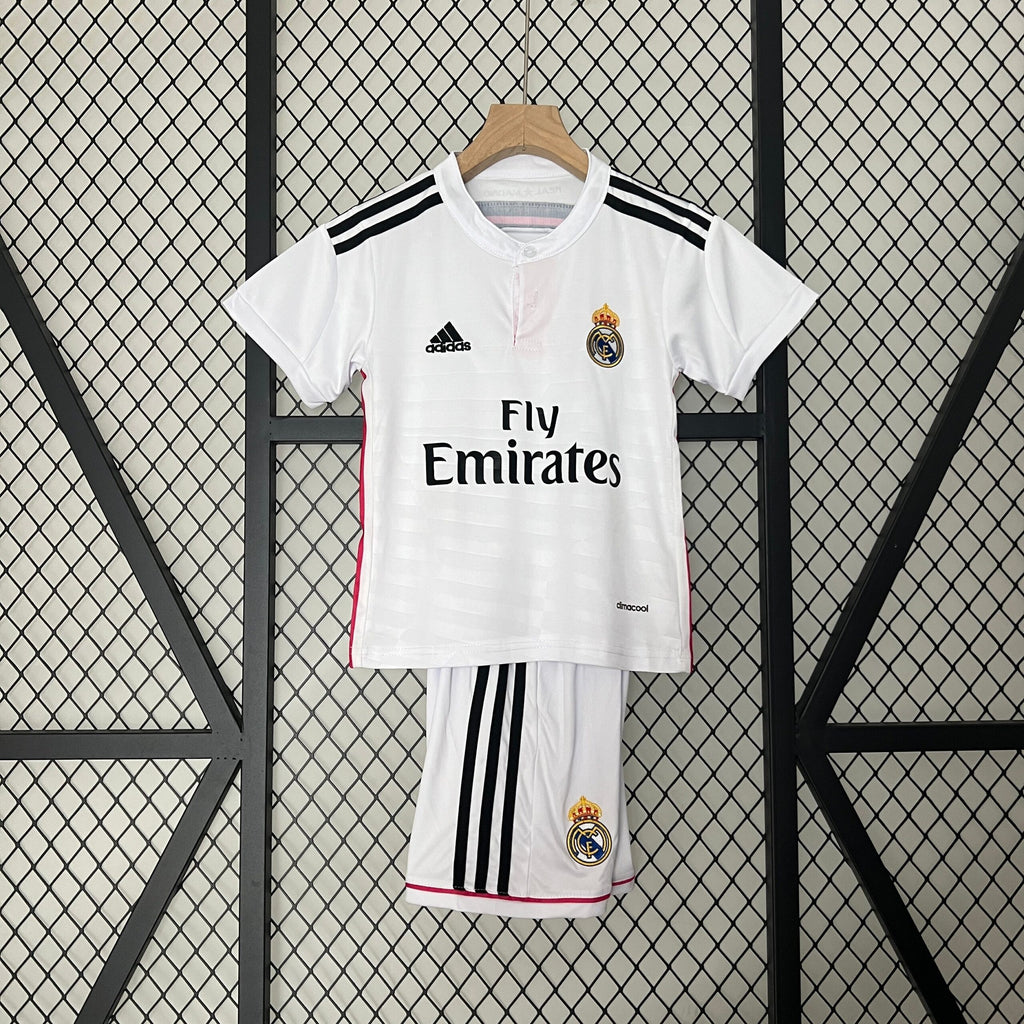 Kit Kids Retro Real Madrid Home Jersey 2014/15