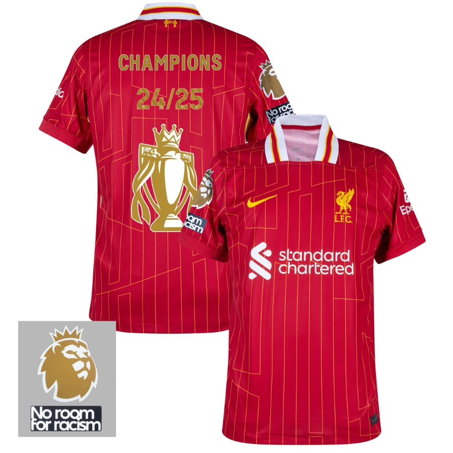 Liverpool Premier League Winners Trophy Edition Home Fan Jersey 2024/25
