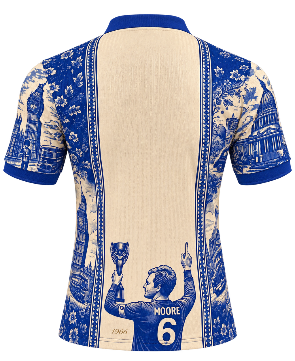 England 1966 Bobby Moore Special Edition Jersey – Cream/Blue