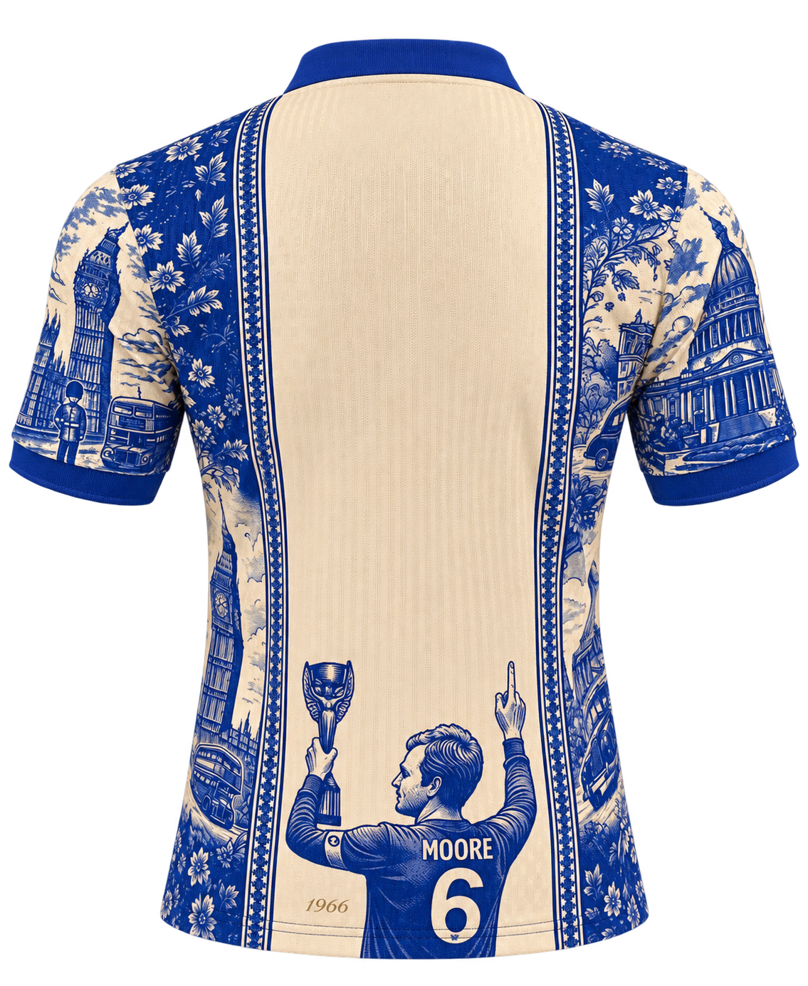 England 1966 Bobby Moore Special Edition Jersey – Cream/Blue