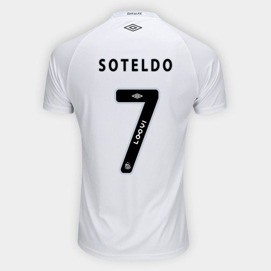 Santos I 25/26 Soteldo n° 7 - Branco+Cinza Fan Versión