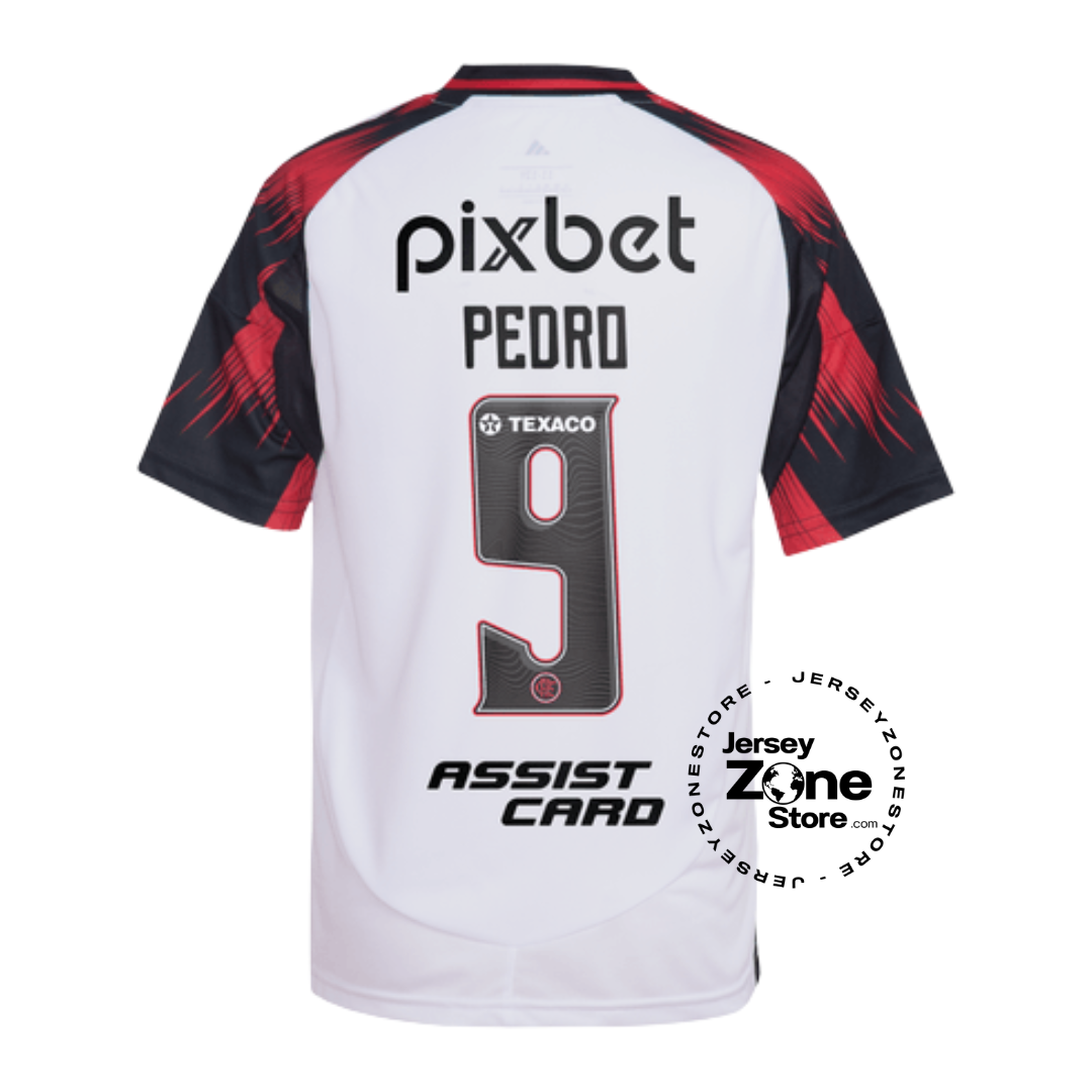 Flamengo 2025/26 Away - Pedro #9 - Fan version All Sponsor
