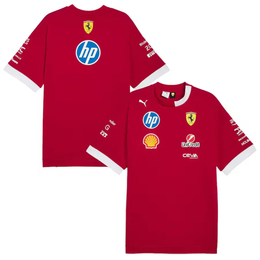 (Copy) Scuderia Ferrari F1 2025 Team Set Up T-shirt Formula 1 - White