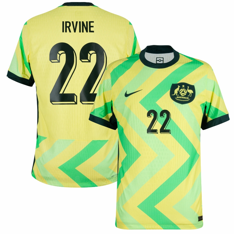 Australia Irvine 22 Home Fan Jersey 2025/26