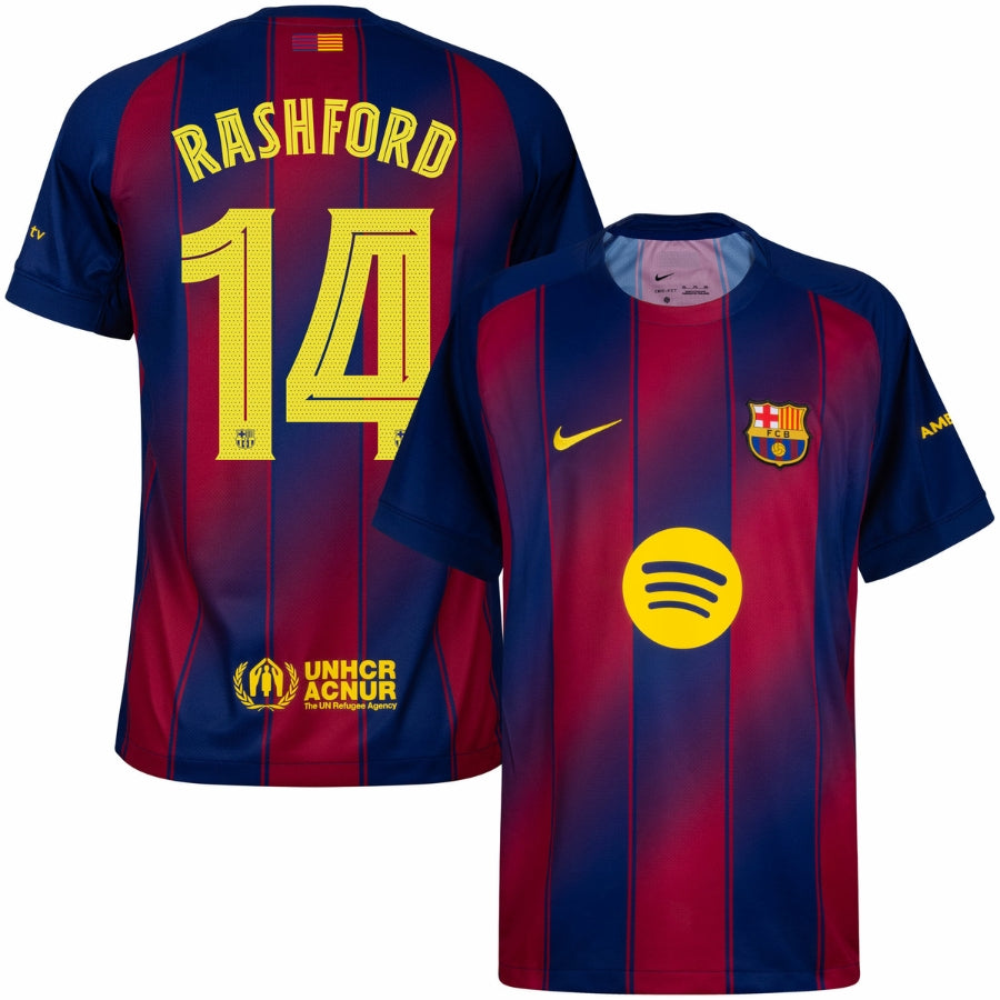 Barcelona Home Rashford 14 Home Fan Jersey 2025/26