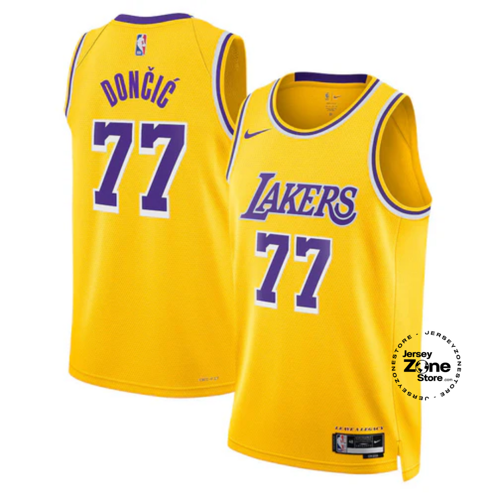 Luka Dončić - Los Angeles Lakers Icon Edition 2024 NBA Jersey - Gold - Unisex