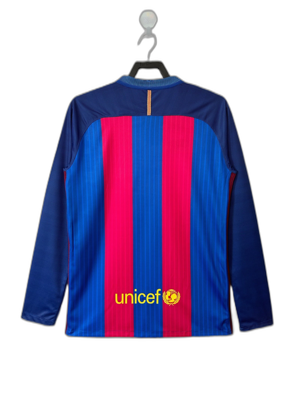 Barcelona 16/17 I Home Jersey - Long Sleeve Retro Version