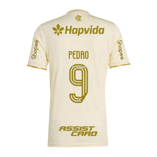 Manto Flamengo Jogo 3 2025/26 – Fan version All Sponsor #9 Pedro