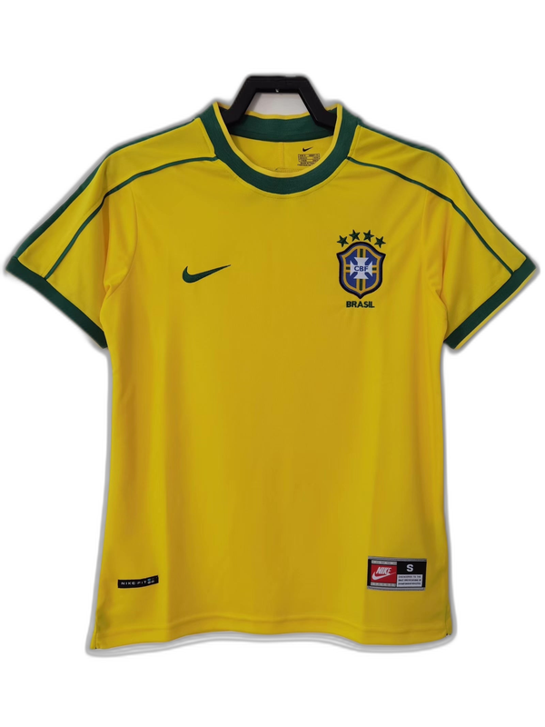 Brazil 1998 I Home Jersey - Retro Version