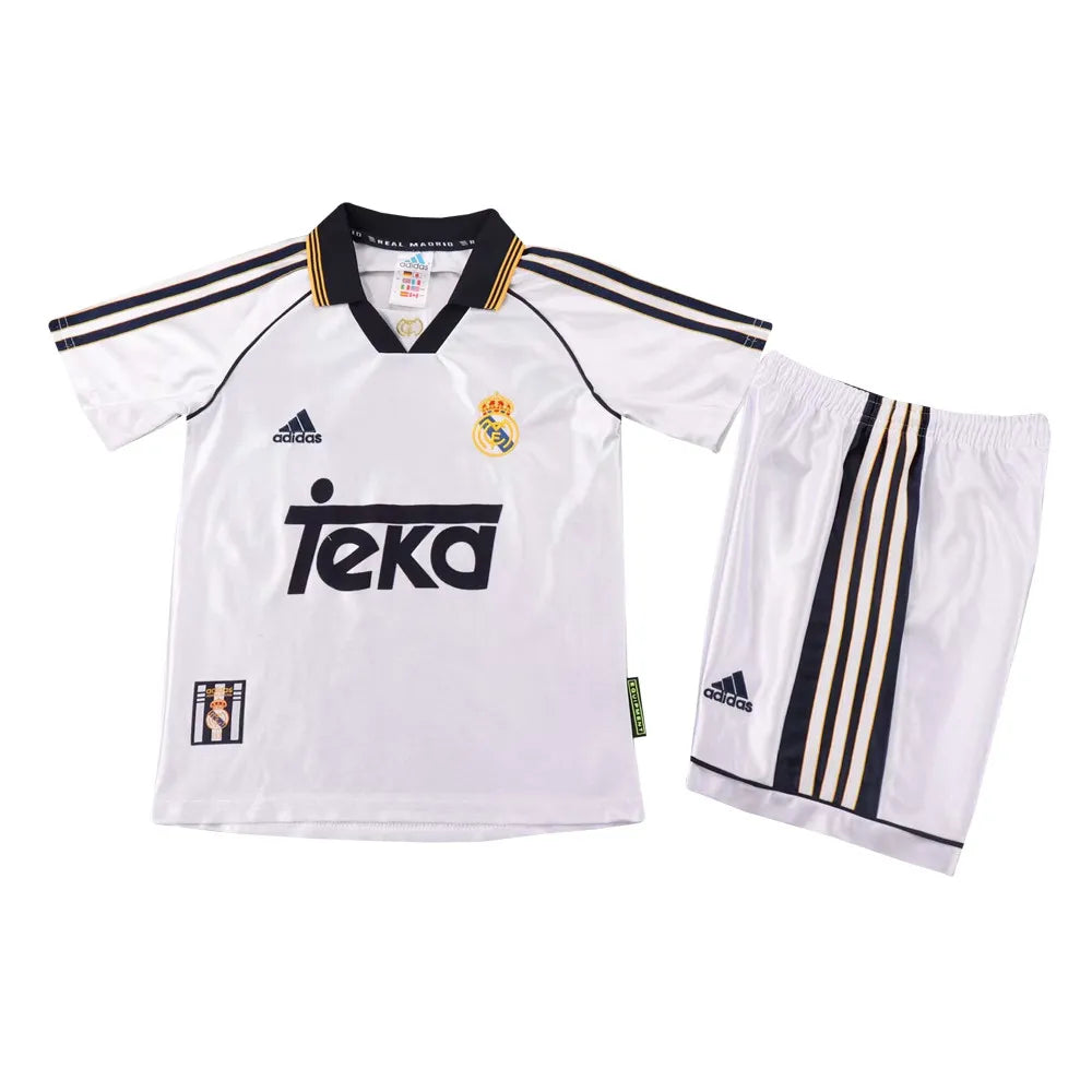 Kit Kids Retro Real Madrid Home Jersey 1998/00