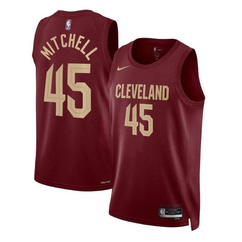 Donovan Mitchell Cleveland Cavaliers Unisex 22/23 NBA Jersey - Burgundy