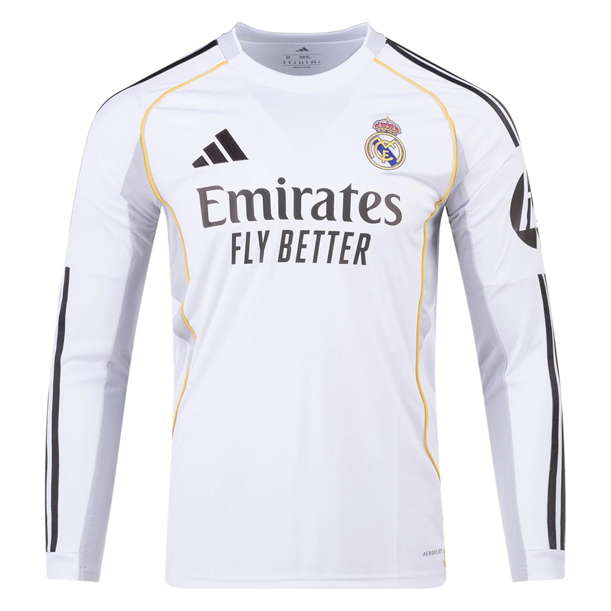 Real Madrid 2025/26 Home Long Sleeves Jersey