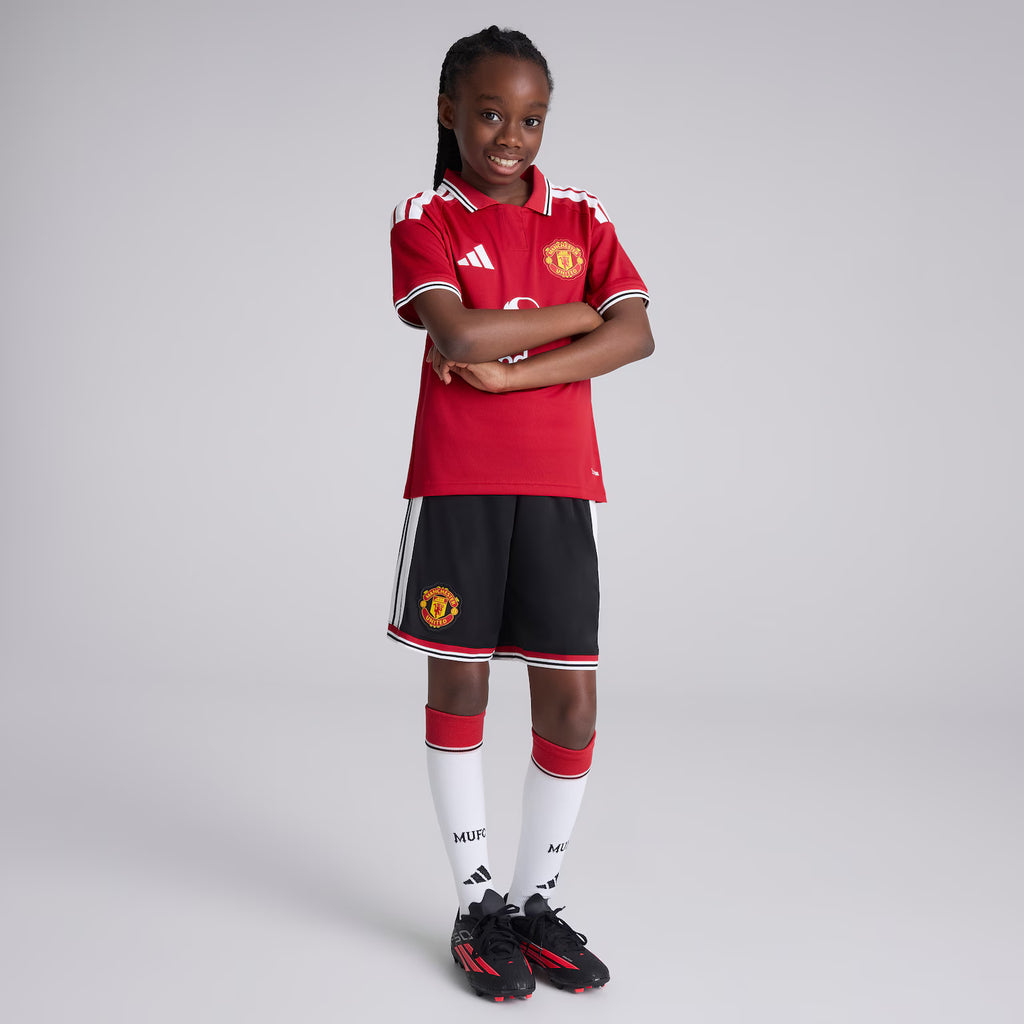 Manchester United Kit Kids 26/27 Home Jersey and Shorts