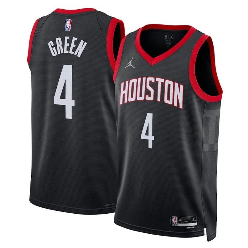 Jalen Green Houston Rockets 2023 Statement Edition Oro NBA Jersey - Black