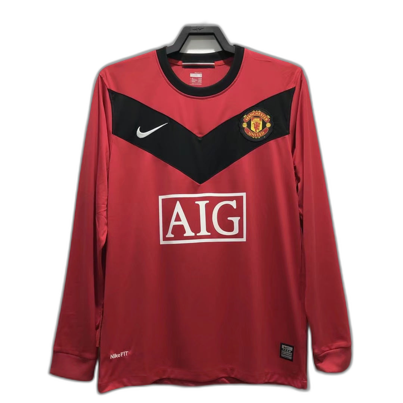 Manchester United 2010 I Home Jersey - Long Sleeve Retro Version