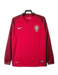 Portugal 2016 I Home Jersey - Long Sleeve Retro Version
